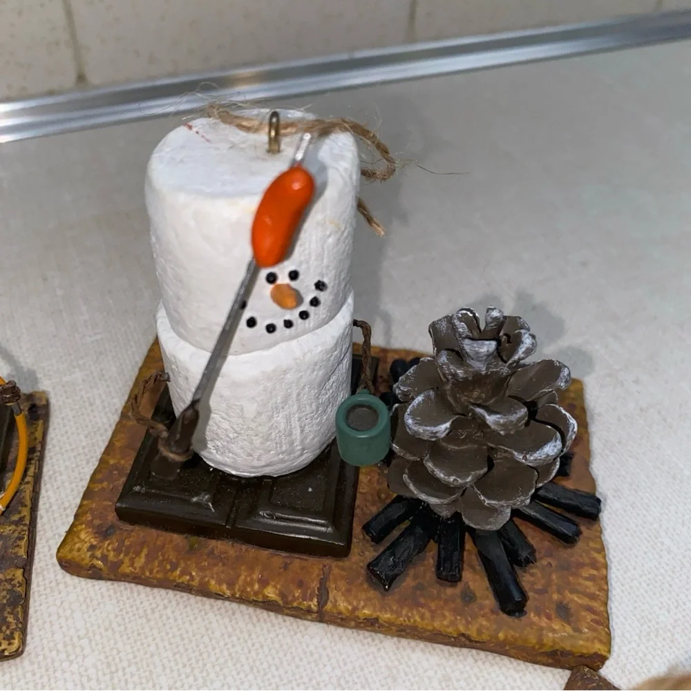 Midwest‎ Canon Falls The Original S'mores Snowman Christmas ornament Lot 5